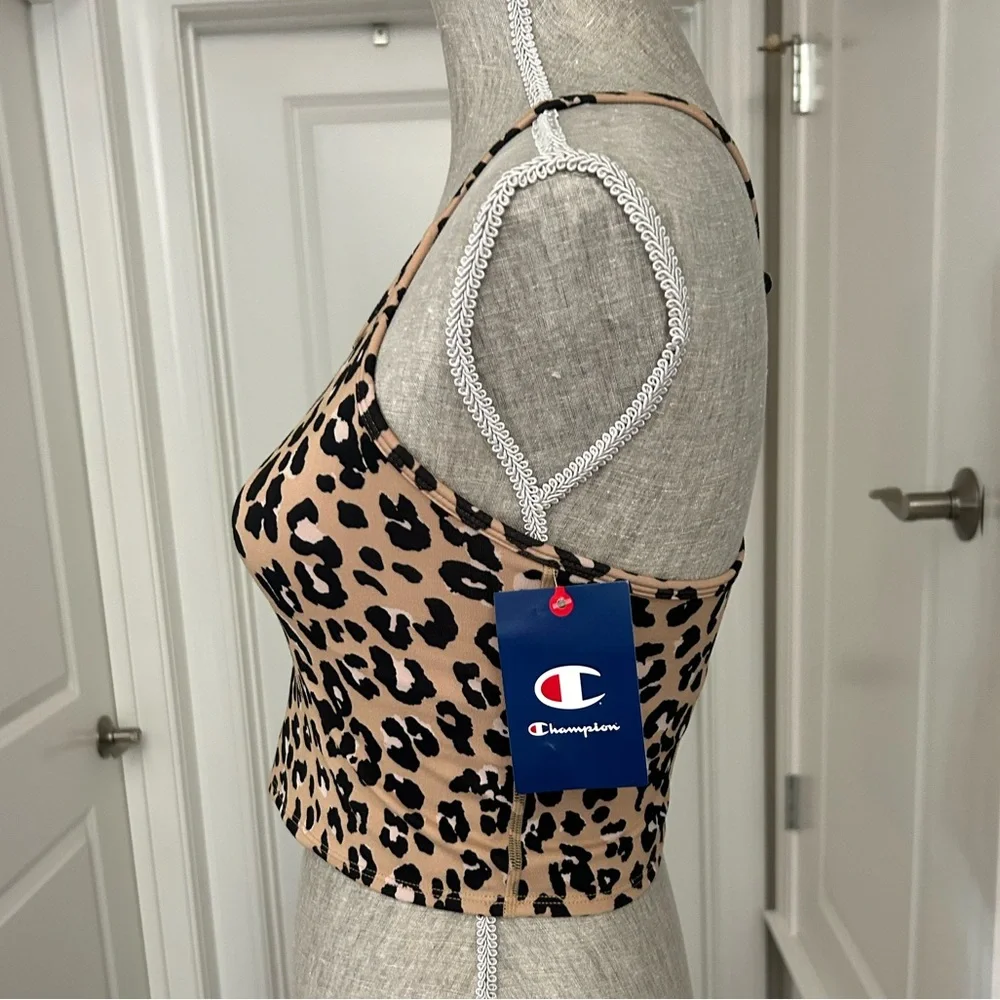 NWT! Champion Women’s Leopard Rose Athletic Sports Bra Size Small - Picture 4 of 12